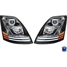 Headlights - Driver and Passenger Side, with Bulbs, Sedan